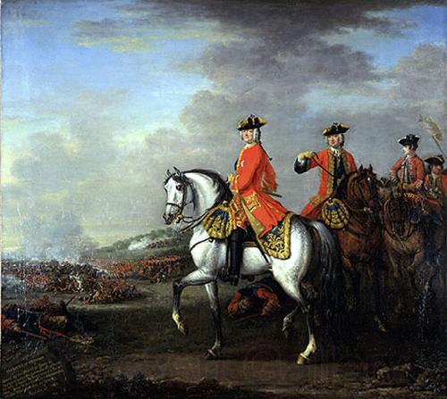 John Wootton George II at Dettingen Norge oil painting art
